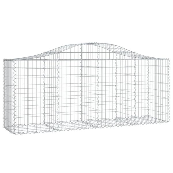 vidaXL Paniers &agrave; gabions arqu&eacute;s 13 pcs 200x50x80/100 cm Fer galvanis&eacute;