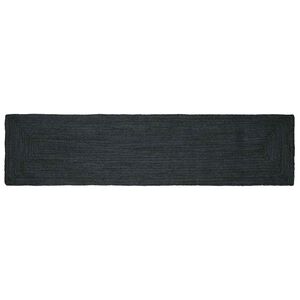 vidaXL Tapis de surface Rectangulaire Gris fonc&eacute; 60 x 200 cm Jute