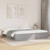 vidaXL Cadre de lit sans matelas sonoma gris 180x200 cm
