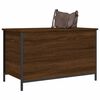 vidaXL Banc de rangement ch&ecirc;ne marron 80x42,5x50 cm bois d'ing&eacute;nierie