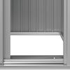 vidaXL Abri de jardin Gris 126x97,5x177 cm Acier galvanis&eacute;