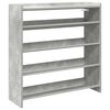 vidaXL &Eacute;tag&egrave;re &agrave; chaussures gris b&eacute;ton 80x25x81 cm bois d'ing&eacute;nierie
