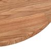 vidaXL Dessus de table rond Marron clair &Oslash;90x1,5 cm Bois ch&ecirc;ne trait&eacute;