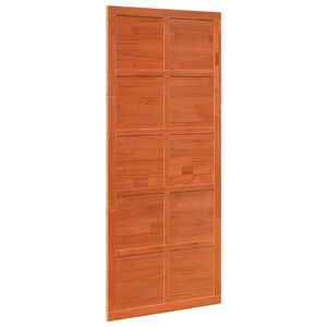 vidaXL Porte de grange Brun cire 90 x 2,5 x 208 cm Bois de pin massif