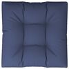 vidaXL Coussin de palette bleu marine 70x70x12 cm tissu
