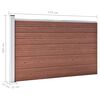 vidaXL Cl&ocirc;ture de jardin WPC 175x105 cm Marron