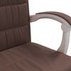 vidaXL Fauteuil inclinable de bureau Marron Similicuir