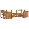vidaXL Ensemble de canap&eacute;s d'ext&eacute;rieur 6 pc Naturel