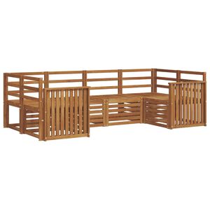 vidaXL Ensemble de canap&eacute;s d'ext&eacute;rieur 6 pc Naturel