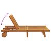 vidaXL Transat 2-personne Marron 125 x 200 x 84cm Bois d'acacia massif