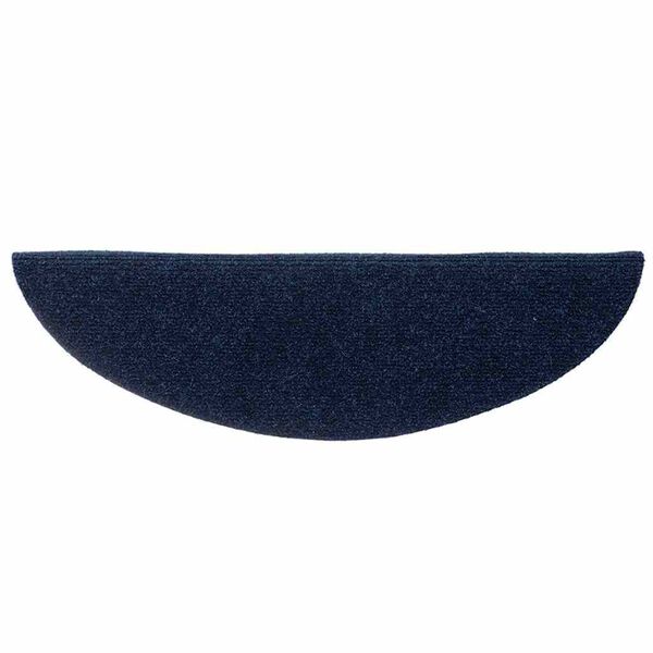 vidaXL Tapis d'escalier autocollants 5 pièces 56 x 17 x 3 cm Bleu marine Demi-rond