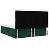 vidaXL Cadre de lit ottoman avec matelas vert fonc&eacute; 200x200 cm velours