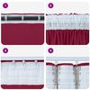 vidaXL Rideaux en velours 2 pcs Rouge bordeaux 175 x 140 cm Velours