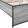 vidaXL Cadre de lit sans matelas sonoma gris 140x200 cm
