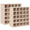 vidaXL &Eacute;tag&egrave;re &agrave; vin 2 pc Naturel 56 x 25 x 56 cm Pin massif