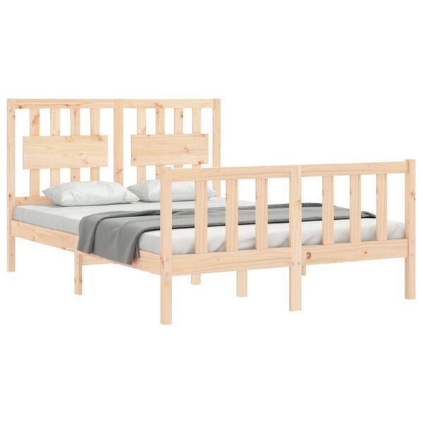 vidaXL Cadre de lit sans matelas 120x200 cm bois de pin massif
