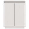 vidaXL Buffet Blanc 60x34x75 cm Bois massif de pin