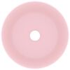 vidaXL Lavabo rond de luxe Rose mat 40x15 cm Céramique