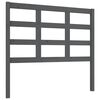 vidaXL T&ecirc;te de lit Gris 105,5x4x100 cm Bois massif de pin