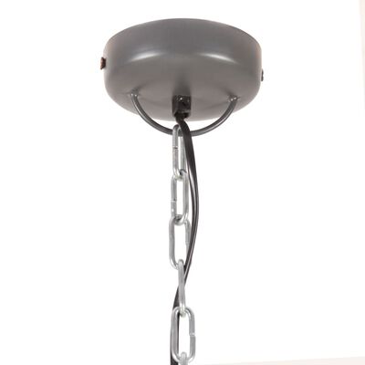 vidaXL Lampe suspendue industrielle 32 cm Gris E27