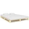 vidaXL Cadre de lit de palette sans matelas 200x200 cm bois massif pin