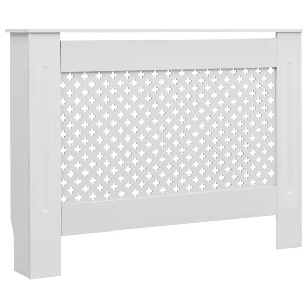 vidaXL Cache-radiateur Blanc 112x19x81,5 cm MDF