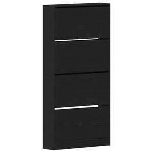 vidaXL Cabinet &agrave; chaussures 80 x 21 x 163,5 cm Bois d'ing&eacute;nierie