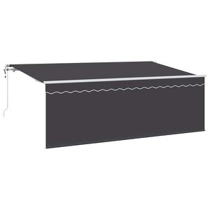 vidaXL Auvent r&eacute;tractable Anthracite 350 x 200 cm