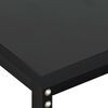 vidaXL Table console Noir 140x35x75,5 cm Verre trempé