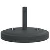 vidaXL Base de parasol avec poign&eacute;es pour m&acirc;ts &Oslash;38 / 48 mm 25 kg rond