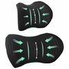 vidaXL Coussin cervical, Coussin dorsal Noir Mousse &agrave; m&eacute;moire de forme