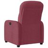 vidaXL Fauteuil inclinable &eacute;lectrique Rouge bordeaux Tissu