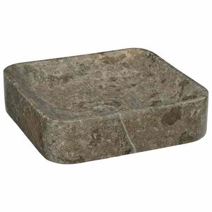 vidaXL Lavabo Gris 40x40x10 cm Marbre