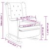 vidaXL Fauteuil avec pieds &agrave; bascule et tabouret Gris clair Tissu