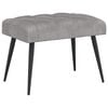 vidaXL Banc avec capitonnage bouton Gris clair 60 x 40 x 45 cm Velours