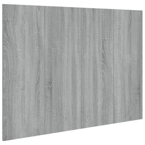 vidaXL T&ecirc;te de lit Sonoma gris 120x1,5x80 cm Bois d'ing&eacute;nierie