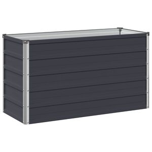 vidaXL Jardin sur&eacute;lev&eacute; Anthracite 100 x 40 x 55 cm
