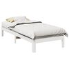 vidaXL Cadre de lit sans matelas blanc 80x200 cm bois massif de pin