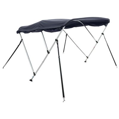 vidaXL Toit bimini à 3 arceaux parois latérales 183x(154-167)x137 cm