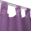 vidaXL Rideau occultant avec boucles 2 pcs 140 x 175 cm Lilas