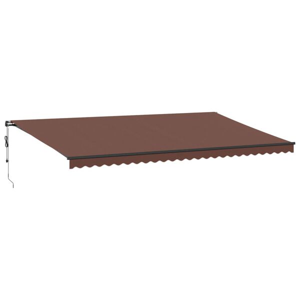 vidaXL Auvent r&eacute;tractable automatique marron 600x350 cm