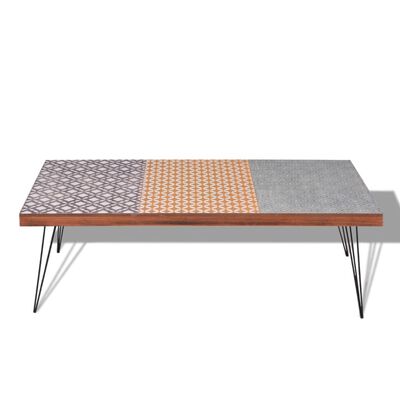 vidaXL Table basse 120 x 60 x 38 cm marron