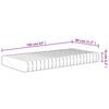 vidaXL Matelas en mousse pour enfants moyennement doux 80x160 cm