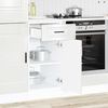 vidaXL Armoire de cuisine Porto blanc brillant bois ing&eacute;nierie
