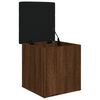 vidaXL Banc de rangement ch&ecirc;ne marron 42x42x45 cm bois d'ing&eacute;nierie