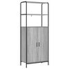 vidaXL Haut Armoire Sonoma gris 40 x 33 x 161 cm Bois d'ing&eacute;nierie
