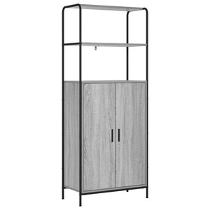 vidaXL Haut Armoire Sonoma gris 40 x 33 x 161 cm Bois d'ing&eacute;nierie