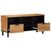 vidaXL Meuble TV Marron 100 x 33,5 x 46 cm Bois de mangue massif