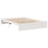 vidaXL Lit biblioth&egrave;que sans matelas blanc 140x200 cm bois pin massif