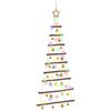 vidaXL Arbre de No&euml;l suspendu avec boules 120 cm 50 LED Multicolore
